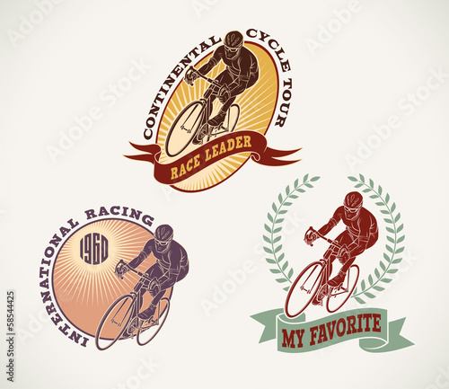 Bicycle race labels