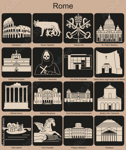 Rome icons