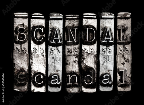 Schilderij op canvas Scandal
