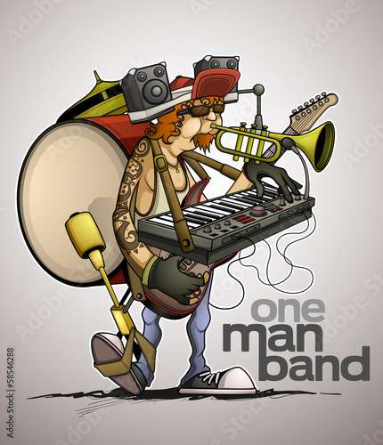 Modern one man band photo