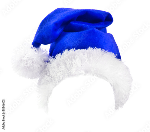 Blue  Santa Claus hat