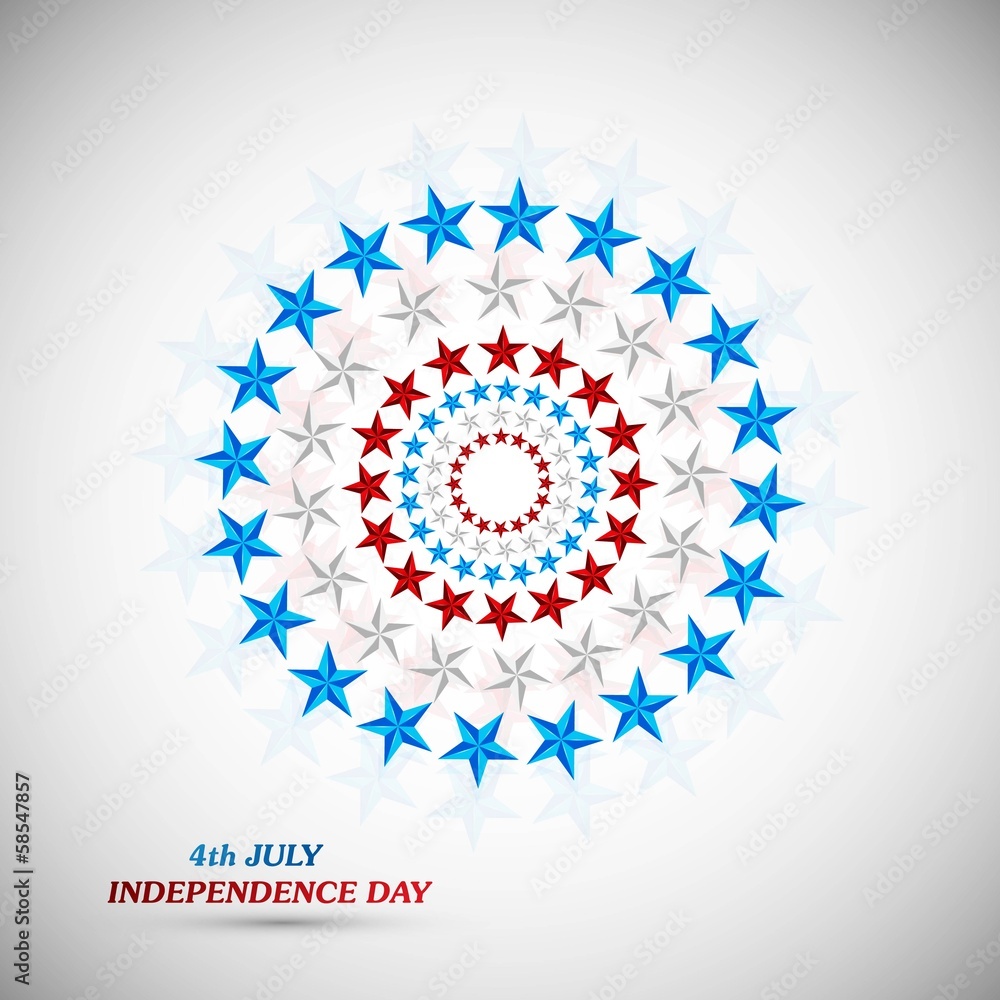 4th July American Independence Day star background vector illust 4th July American Independence Day star background vector illust