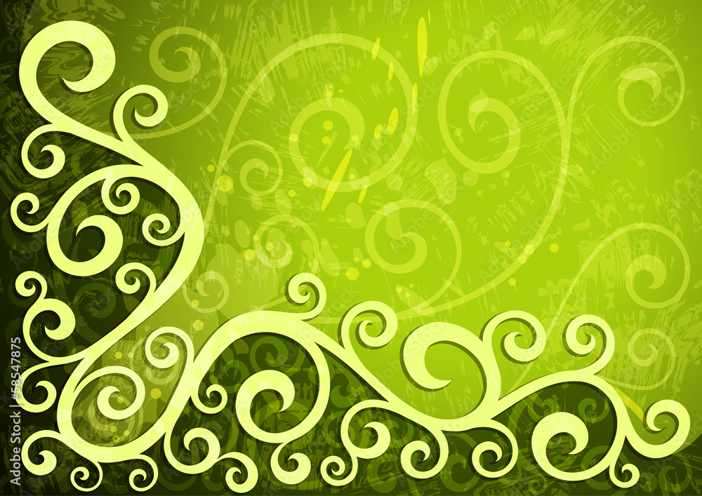 Abstract vector floral illustration. Abstract vector floral illustration.