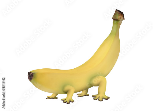 genetically modified banana with legs
