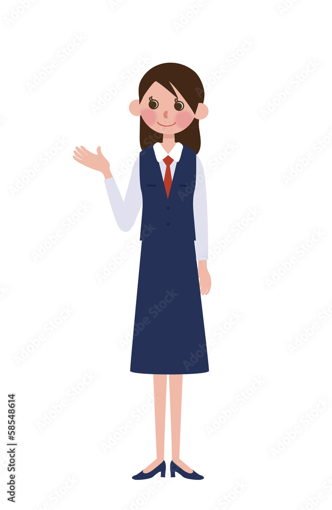 受付の女性 受付の女性