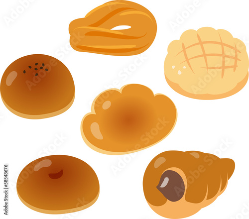 日本のベーシックな菓子パン