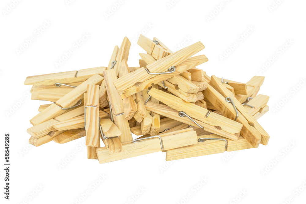 Clothes peg over white background Clothes peg over white background