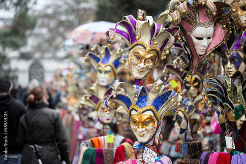 Fototapeta Naklejka Na Ścianę i Meble -  venetian carnival masks