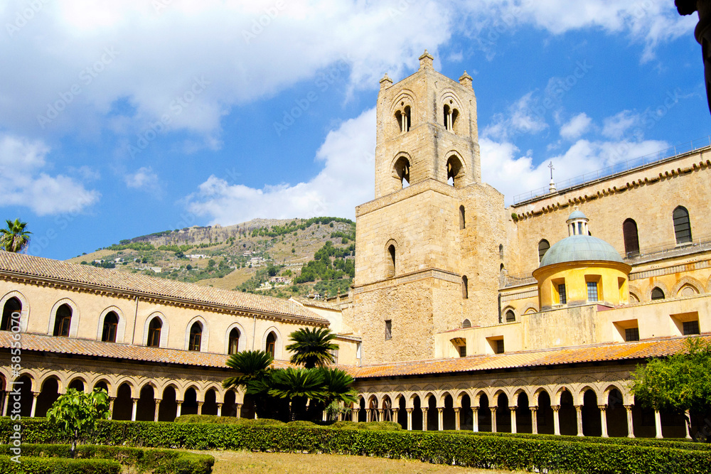 Sicily - Cloister of the Cathedral of Monreale, Palermo