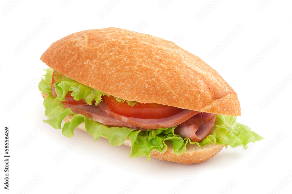 sandwich with bacon and vegetables sandwich with bacon and vegetables