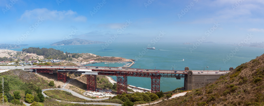 Entrance of the Golden Gate under restoration