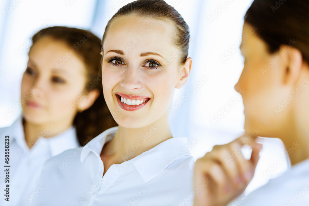 Women at presentation Women at presentation