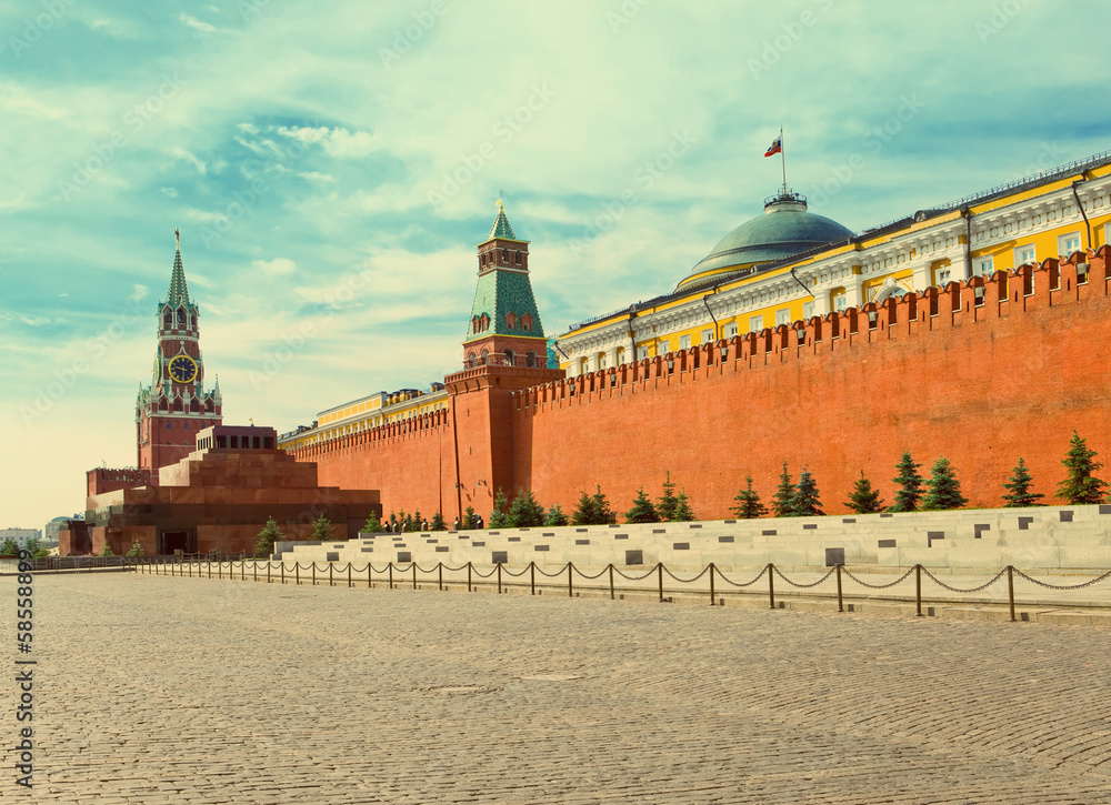 Moscow, Kremlin,with a retro effect