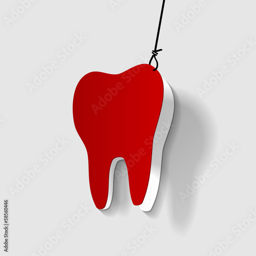 Sick tooth pulling off