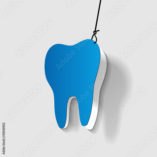 Sick tooth pulling off