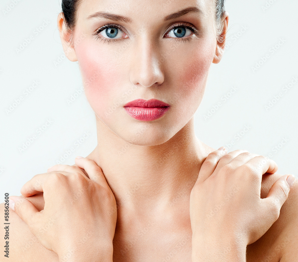 Beautiful Girl face. Perfect skin Beautiful Girl face. Perfect skin