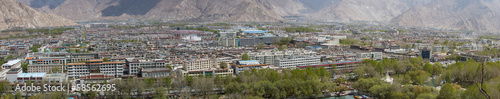 Photography Panorama of the new city of Lhasa, Tibet