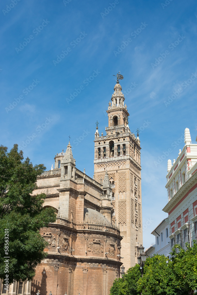Giralda tower at Seville cathedral