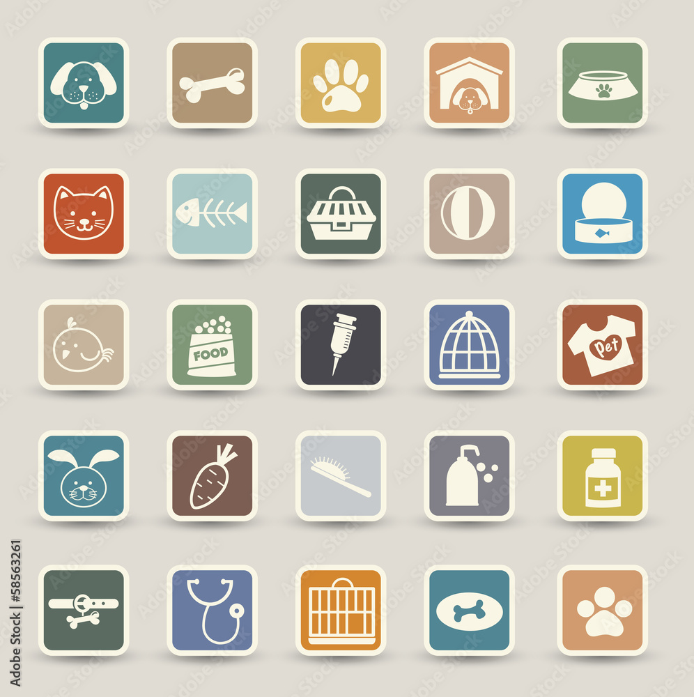Dog icons vector Dog icons vector