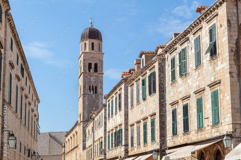 Dubrovnik Plaza Stradun from street level Dubrovnik Plaza Stradun from street level
