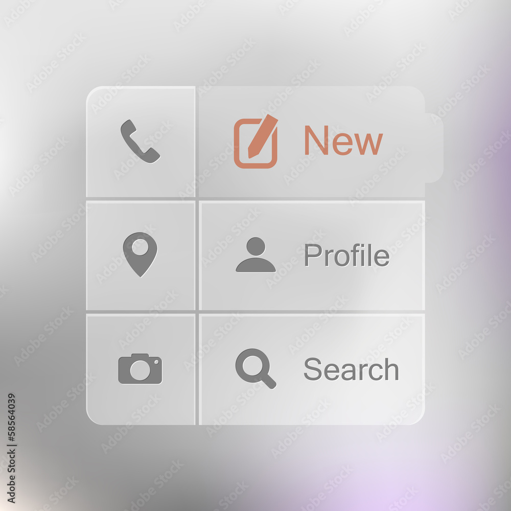Smart phone application icon set