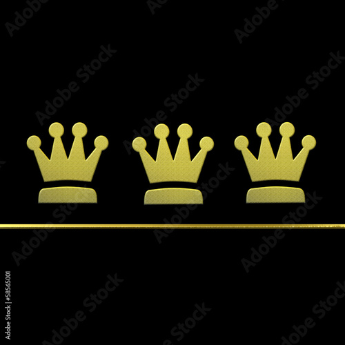 Christmas card Three Wise Men