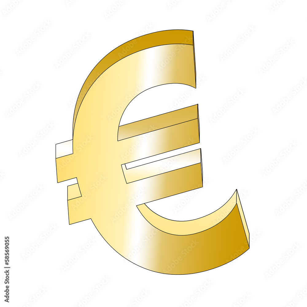 Eurozeichen - Eurosymbol Stock-Illustration | Adobe Stock