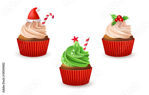 Christmas cupcakes