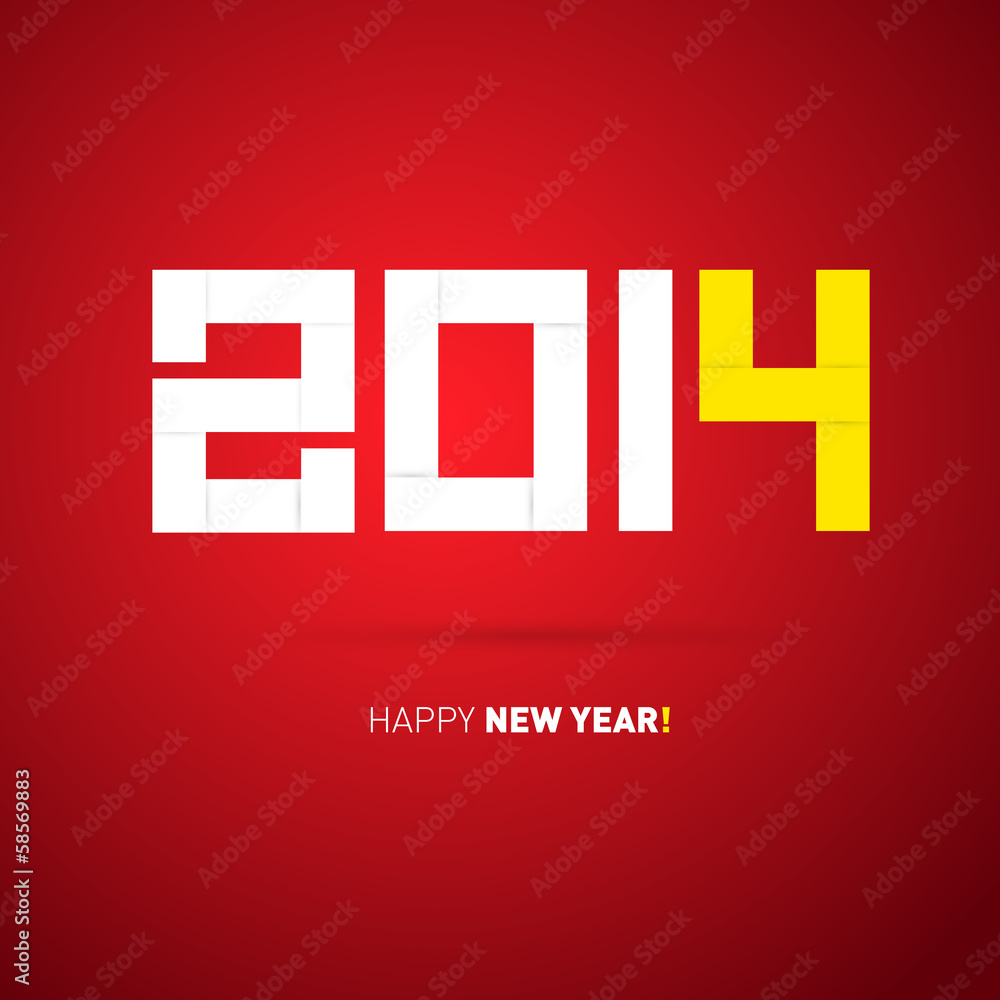 Obraz premium Vector Happy New Year Background