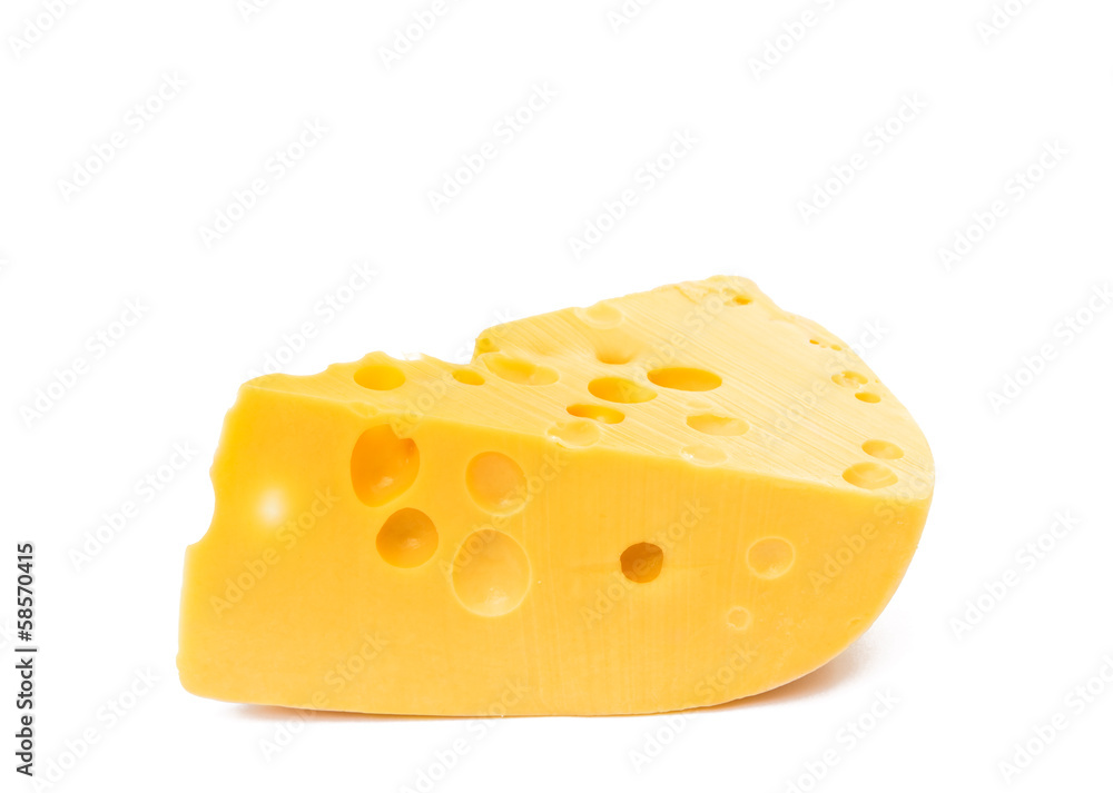 piece of cheese isolated piece of cheese isolated