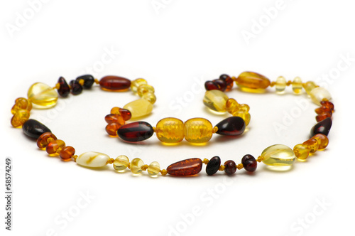 Baltic amber stylish necklace