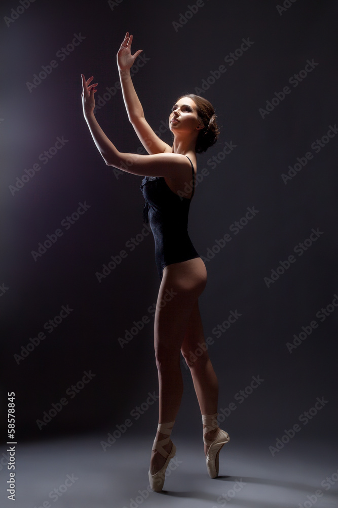 Image of sensual young ballerina in erotic costume