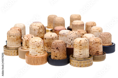 used corks from alcoholic spirits photo