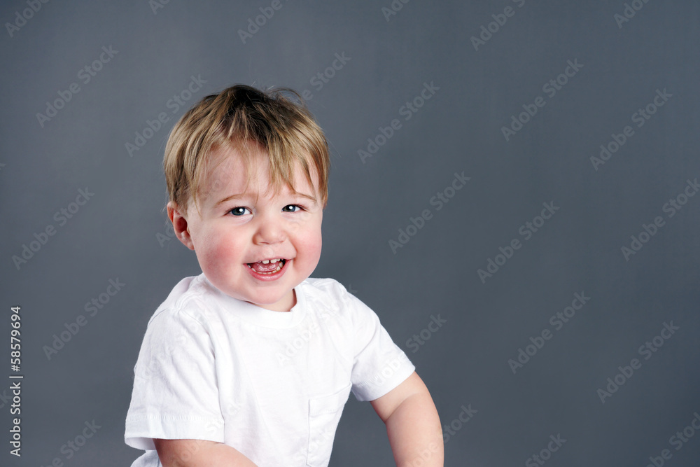 Fototapeta premium Happy little boy
