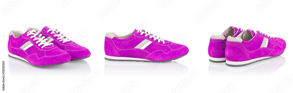 Sport shoes isolated on the white Sport shoes isolated on the white