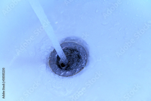 Close up photo of water drain