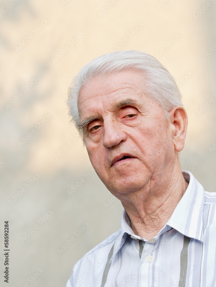 Portrait of senior man looking at camera Portrait of senior man looking at camera