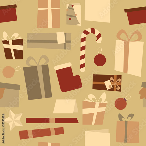 Christmas Decorations Seamless Pattern
