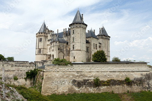 Castle of Saumur in Loire Valley  France