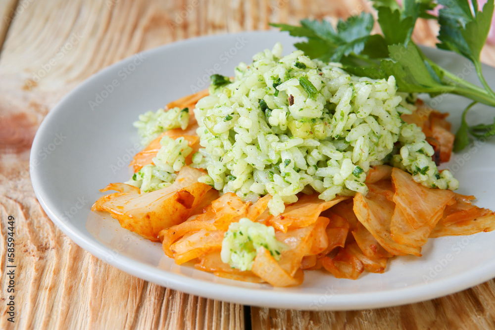 Vegetable risotto with herbs Vegetable risotto with herbs