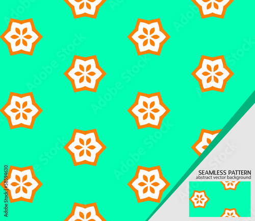 Vector geometric seamless pattern