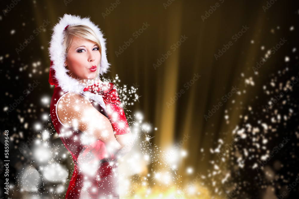 Weihnachtsfrau mit Sternchen Weihnachtsfrau mit Sternchen