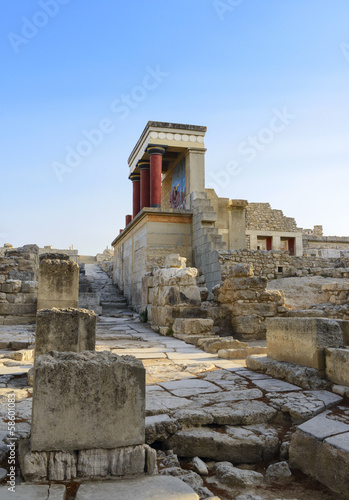 Territory of Knossos palace. Crete, Greece photo