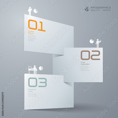 Infographics vector design template.
