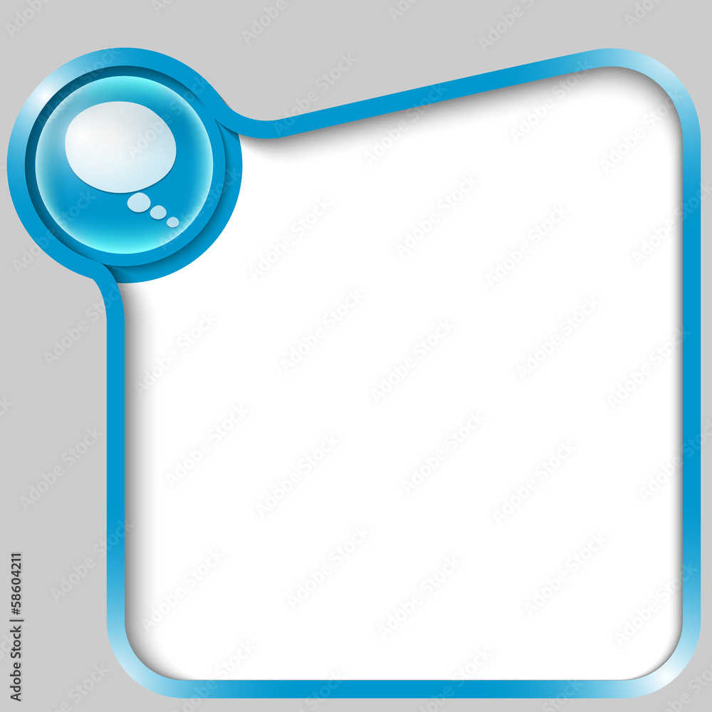 blue text box for any text with speech bubble blue text box for any text with speech bubble