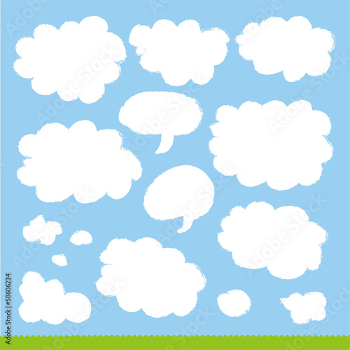 雲のデザイン素材