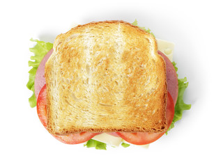 Sierkussen Snackbar Broodje ham kaas met verse groenten  © GCapture