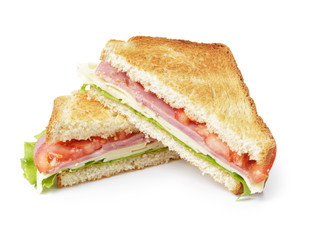 Sierkussen Snackbar Getoaste sandwich ham en kaas  © GCapture