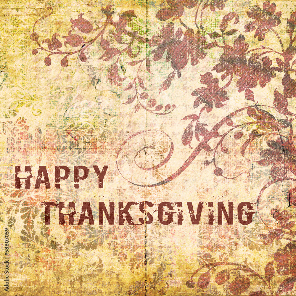 Naklejka premium Happy Thanksgiving Background