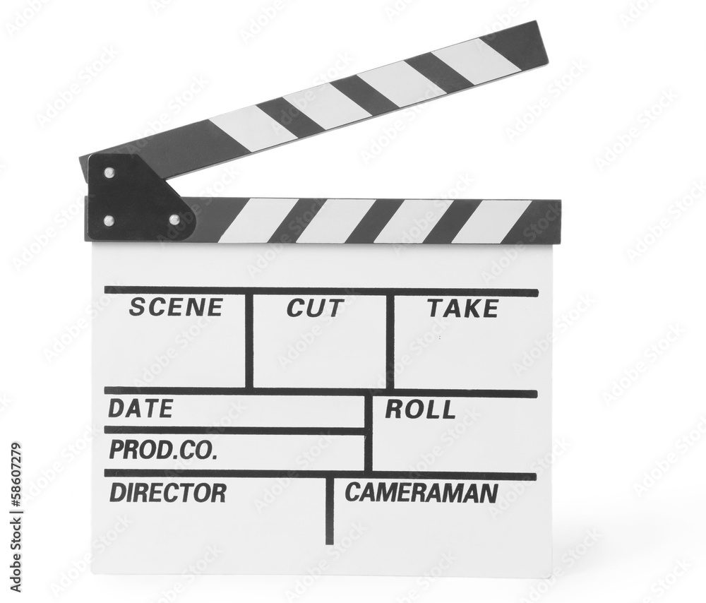 Obraz premium movie clapper clapperboard